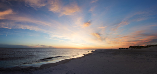 Wattenmeer Nordsee Amrum Abenddämmerung