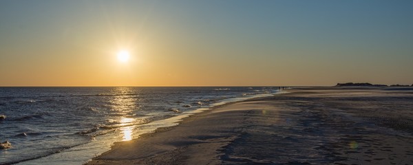 Wattenmeer Nordsee Amrum Abenddämmerung