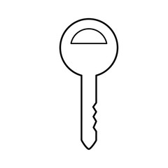 Old key outline icon. linear style sign for mobile concept and web design. Key simple line vector icon. Password symbol