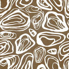 Seamless watercolor abstract pattern of stones. For design, print, textile, wedding decor and more. Artwork in modern, grunge style.