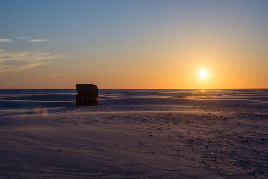Wattenmeer Nordsee Amrum Abendd&auml;mmerung