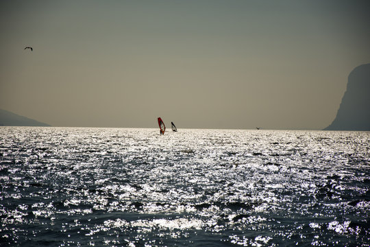 Surfer Torbole Gardasee