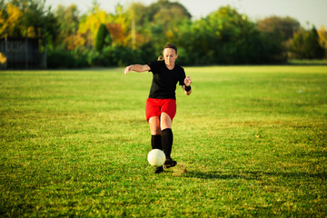 Female soccer player