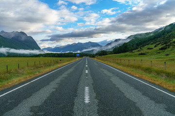 on the road to milford sound, southland, new zealand 13