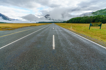 on the road to milford sound, southland, new zealand 20