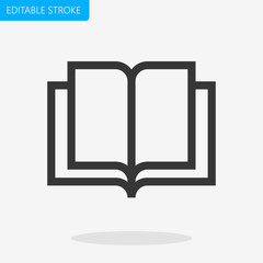 Book Support Icon Editable Stroke. Pixel Perfect Vector