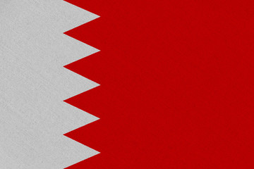 Bahrain fabric flag