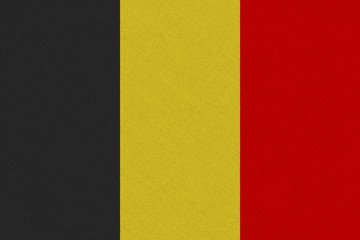 Belgium fabric flag