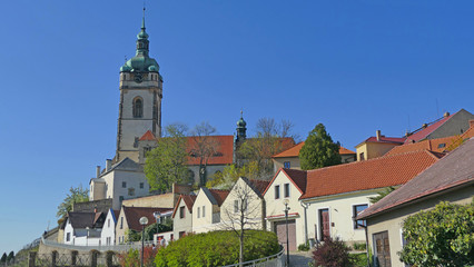 Fototapeta premium City centre of historical town Melnik, Czech Republic