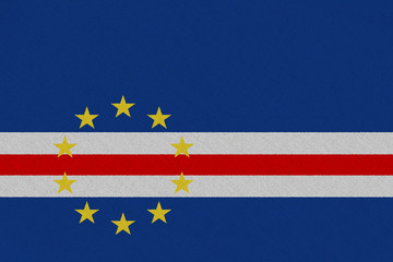 Cape Verde fabric flag