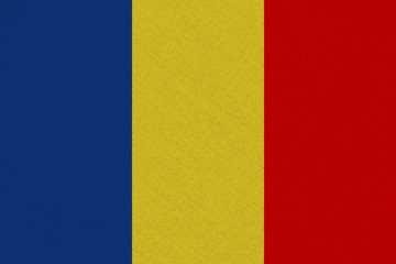 Chad fabric flag