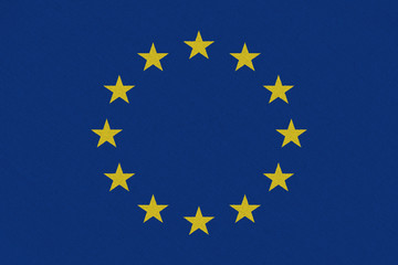 Europe EU paper flag