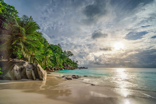 paradise beach at anse georgette, praslin, seychelles 16