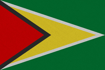 Guyana fabric flag