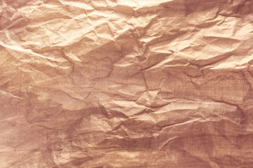 Fototapeta premium Vintage texture of crumpled paper close up.