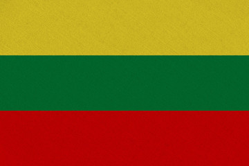 lithuania fabric flag