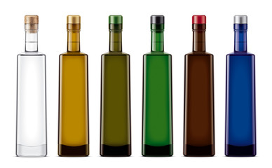 Glass bottle mockup. 