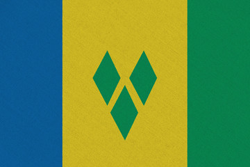 Saint Vincent and the Grenadines fabric flag