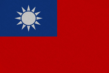 Taiwan fabric flag