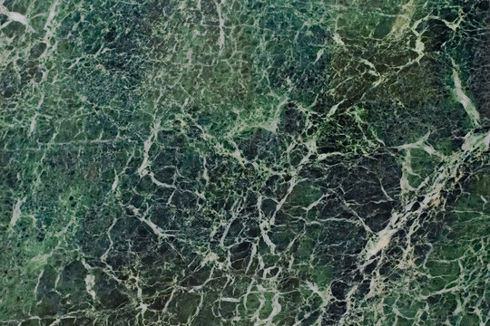 The Dark Green Marble. Facing Stone. Texture