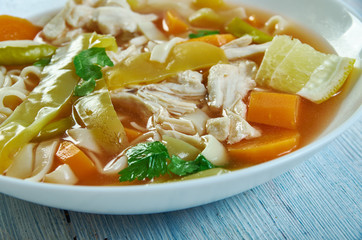 Cuban Style Chicken Noodle Soup