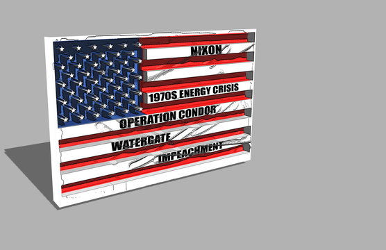 American Flag about Nixon