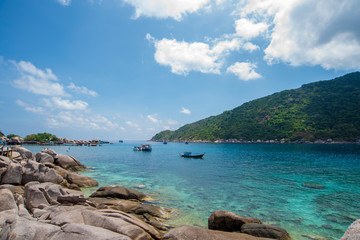 Tropical Sea,beautiful View Koh-Nangyuan Suratthani thailand 