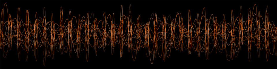 abstract panorama background with wavelines © PopsaArts