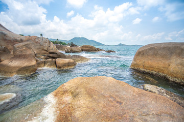 Koh-Samui thailand,nice tropical beach ,Tropical sea and blue sky 