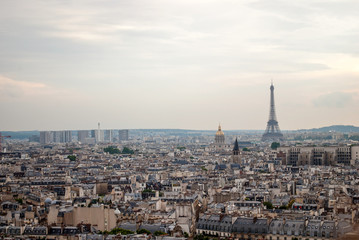 Fototapeta premium paris skyline and eiffel tower