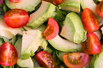Tomates y aguacates