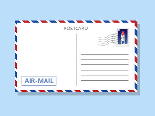 Post Card Envelope mail Icon Vector Illustration