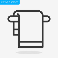 Towel Stand Icon Editable Stroke Pixel Perfect Vector
