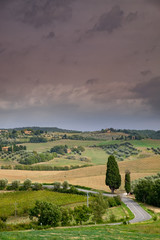 Montepulciano hills. Countryside. Tuscany, Italy.