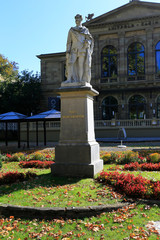 Monument of King Max II. in front of the casino