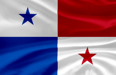 Panama waving flag illustration.