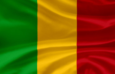 Mali waving flag illustration.