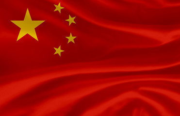 China waving flag illustration.