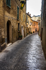 Fototapeta na wymiar Montepulciano streets. Tuscany, Italy.