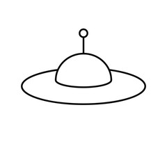UFO icon vector