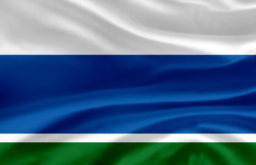 Sverdlovsk waving flag illustration.