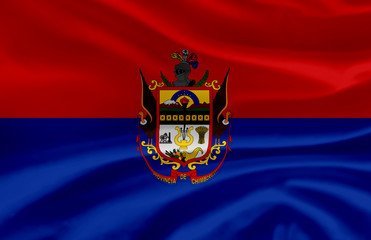 Chimborazo waving flag illustration.