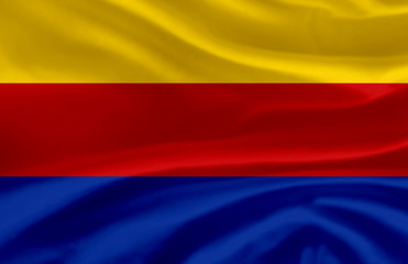 North Holland waving flag illustration.