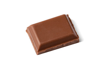 One slice of delicious milk chocolate