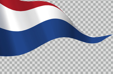 National flag of the Netherlands, waving.