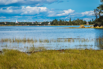 Coastal shoreline scenery of Nova Scotia, Canada.