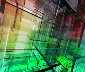 カラフルなガラスの抽象的な背景素材