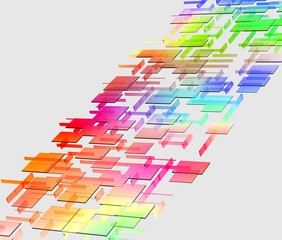カラフルなガラスの抽象的な背景素材