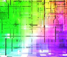 カラフルなガラスの抽象的な背景素材