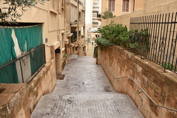 Fototapeta premium Terraced Pedestrian Walkway, Hamra, Beirut